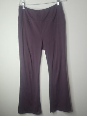 HALARA Deep Plum High-Waist Flare Yoga Pants